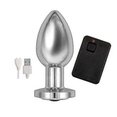 Nasstoys Premium Remote-Controlled Vibrating Metal Plug Butt Plugs